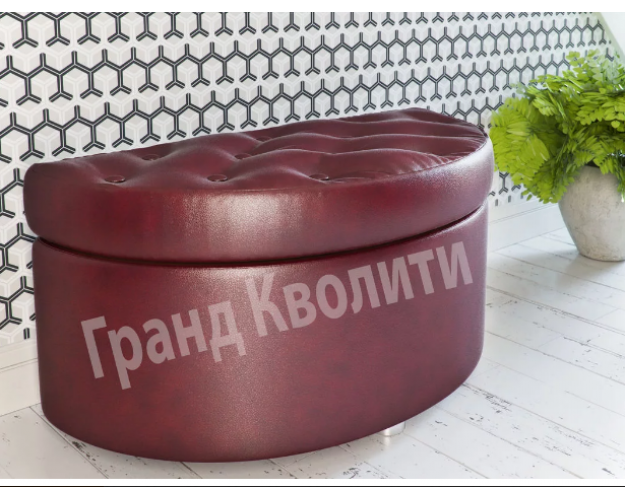 Банкетка Луна Эко кожа 830 Бордовый