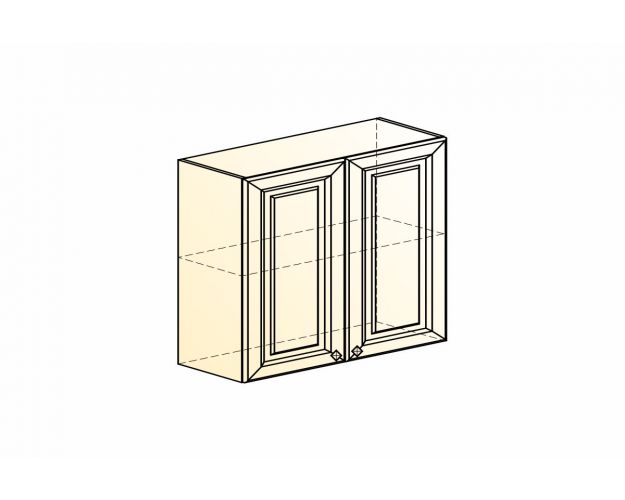 Шкаф навесной Мишель L800 Н720 (2 двери/эмаль/белый)