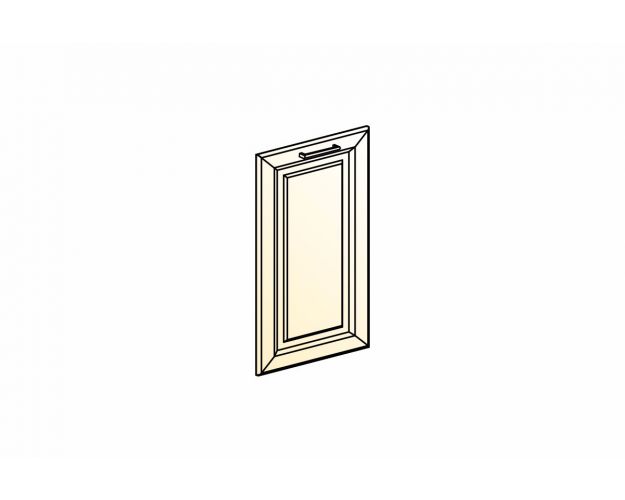 Атланта Дверь глухая L450 (эмаль) (Белый глянец патина золото)