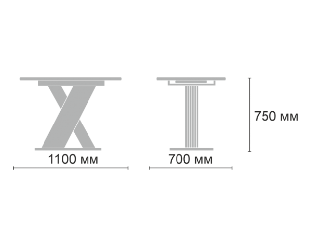 Стол обеденный раздвижной Неаполь В1 белый