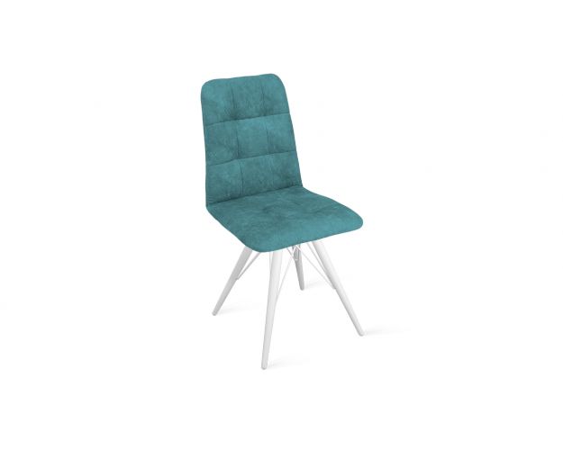 Стул «Аспен» К3 Белый/Микровелюр Wellmart Indigo