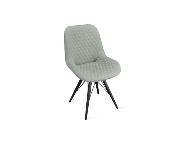 Стул «Оливер» К3 Черный/Велюр Confetti Silver