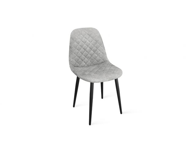Стул «Ричи» К1С Черный муар/Микровелюр Wellmart Silver